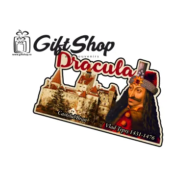 Castelul bran, vlad tepes, romania, magnet frigider   mgs141